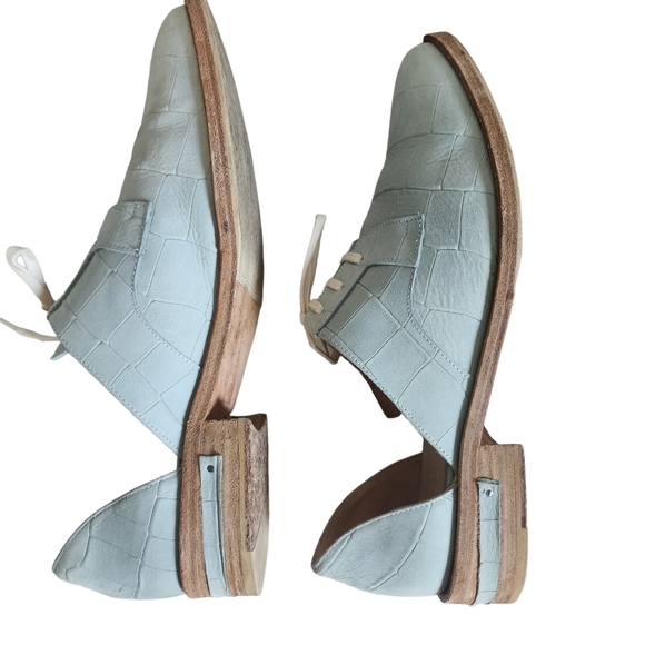 Freda Salvador Leather Wit D'Orsay Oxford Lace-Up Rare Color - Picture 7 of 9